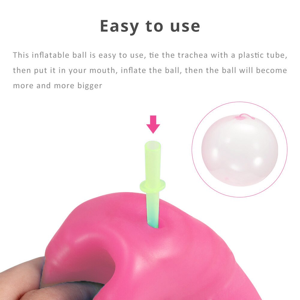 Opblaasbare Bal Transparante Bubble Bal Kinderen Grote Bal Speelgoed Stretch Sport Speelgoed Bal Super Zachte Bubble Bal