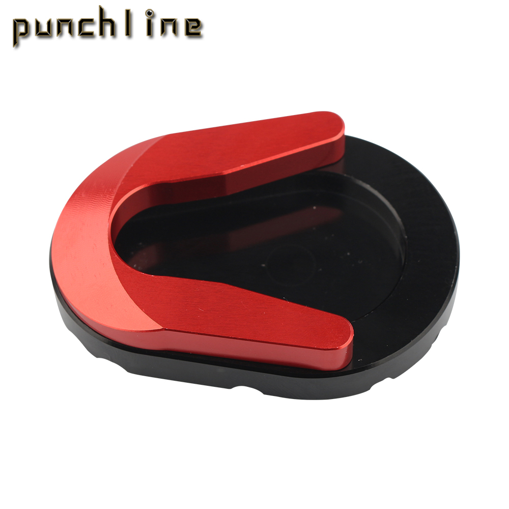 Fit SR GT200 SRGT200 SR GT 200 2021-2024 Cavalletto laterale per SR GT125 SR GT 125 Estensione del cavalletto Ingranditore Pad: Rosso