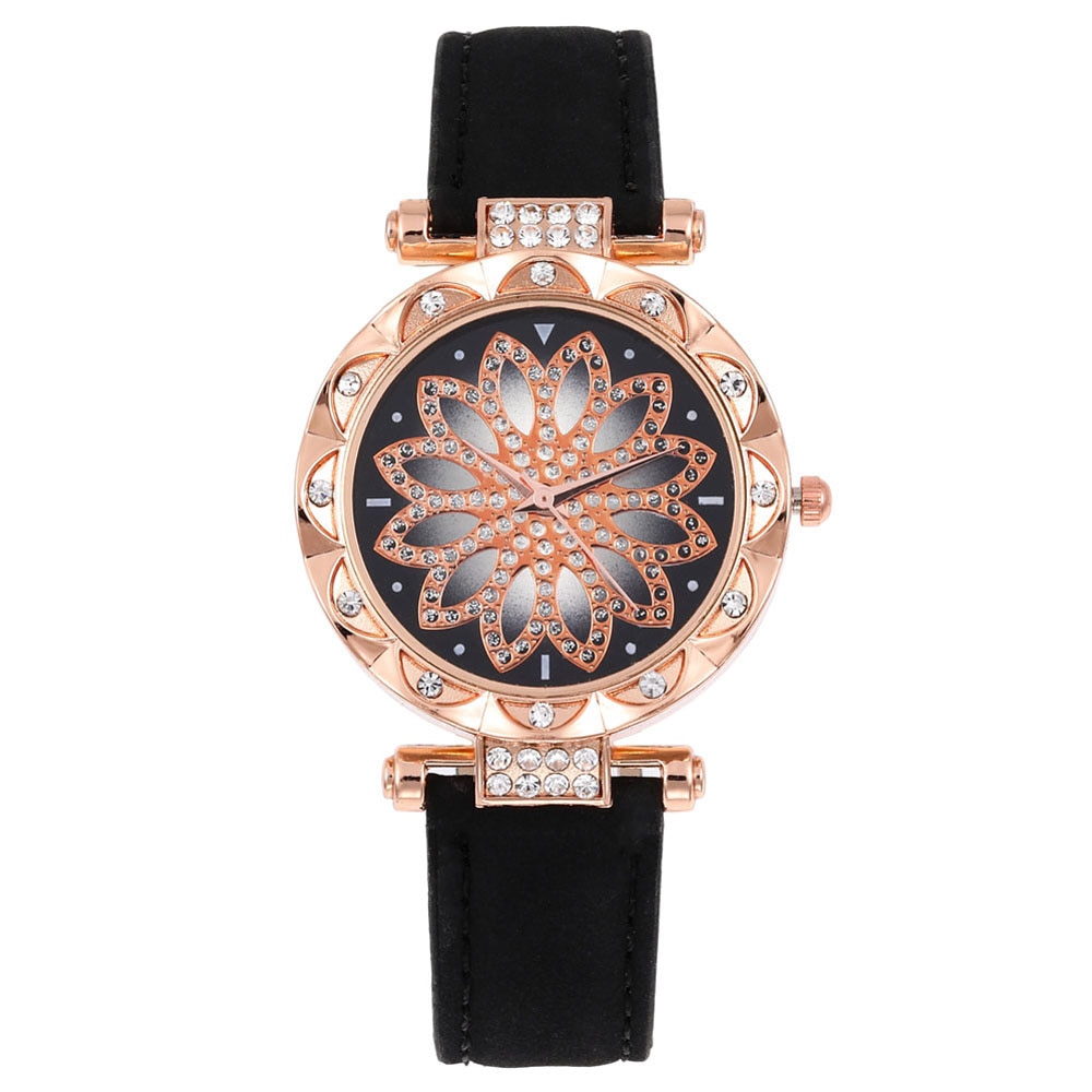 Luxe Vrouwen Horloges Armband Set Sterrenhemel Dames Armband Horloge Casual Lederen Quartz Horloge Klok Relogio Feminino