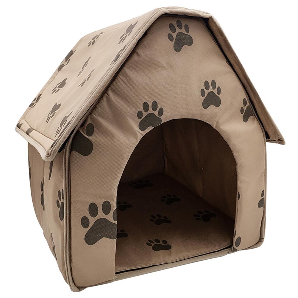 Cão de estimação portátil casa do gato dobrável inverno quente cama do animal de estimação ninho bonito casa forma gato filhote de cachorro canil filhote de cachorro caverna suprimentos: A