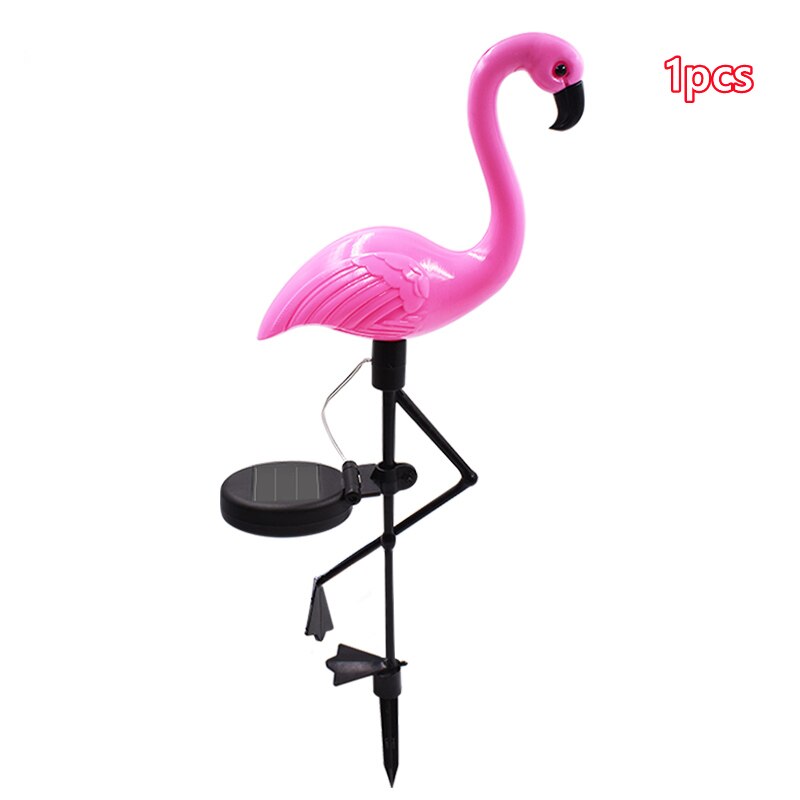 Flamingo Garden Solar Lights Outdoor Decoration Stake Lights Landscape Pathway Yard Lawn Patio Ornament Solar LED Decor Lamp: Flamingo-1PCS