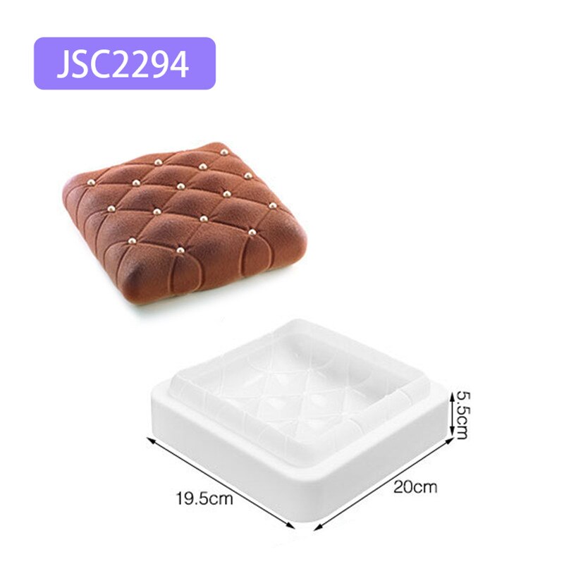 Rectangle Silicone Mousse Mold Rhombus Cake Mold Baking Pan For Sponge Cake Mould Dessert Chiffon Pastry Bakeware: E