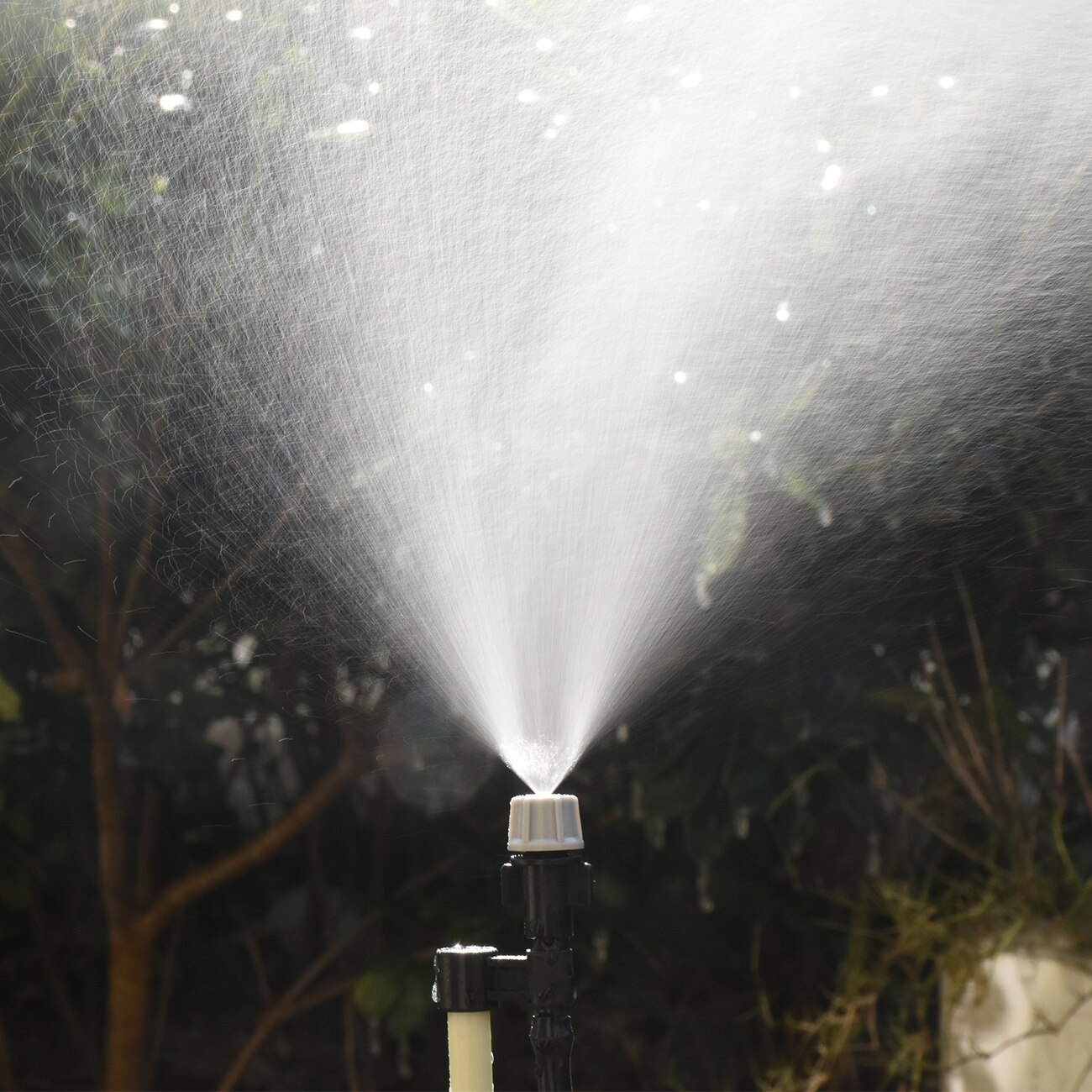 20X 1/4 Inches Nozzle Dripper Watering Sprayer Misting Atomizing Sprinkler Garden Drip Irrigation System w/ Hose Tee Connector