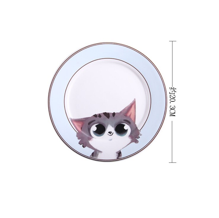 Cartoon keramische schaal westerse schaal huishoudschaal fruitschaal kinderen servies voor thuis keukenbenodigdheden: 2