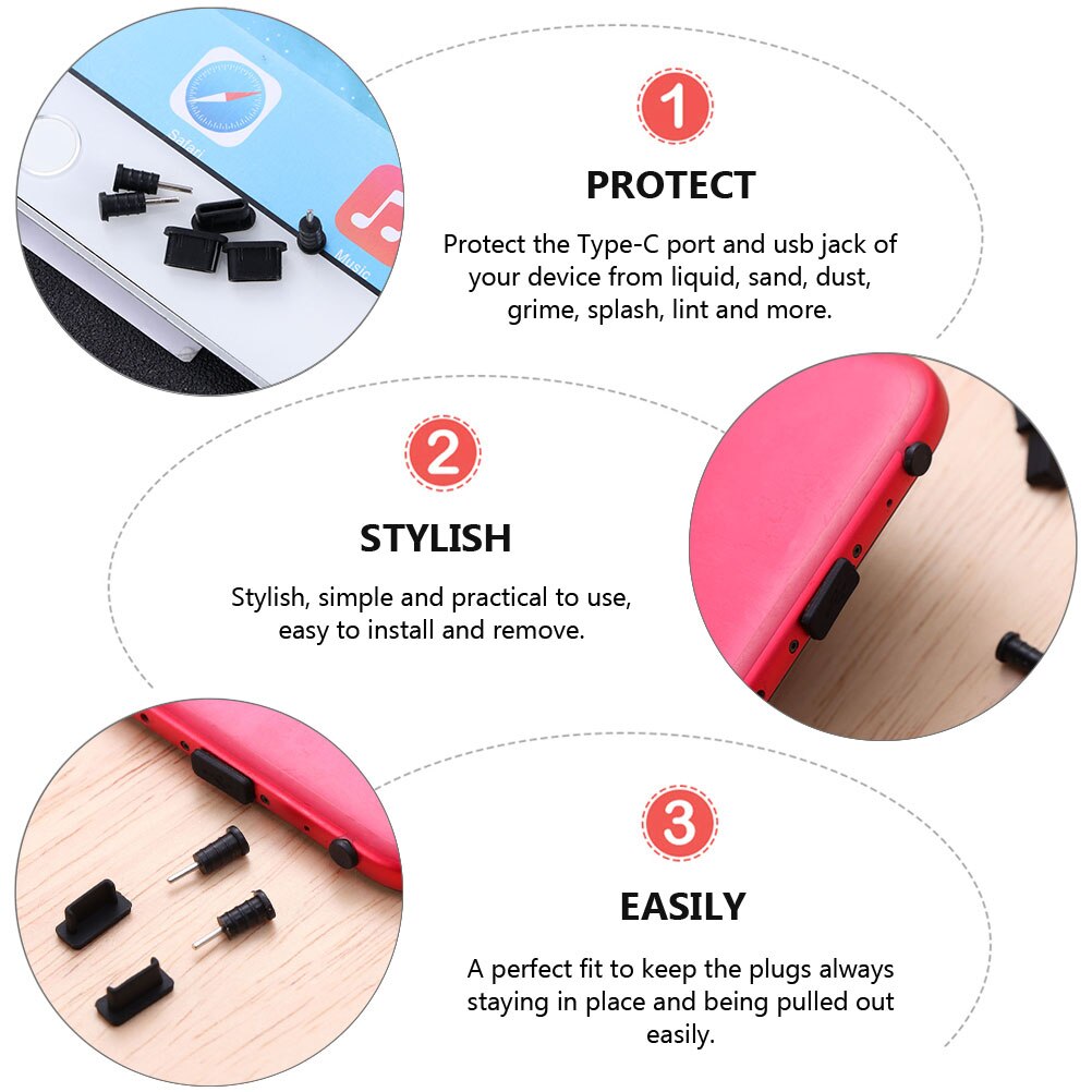 20 paar usb-staubschutzkappen aus silikon