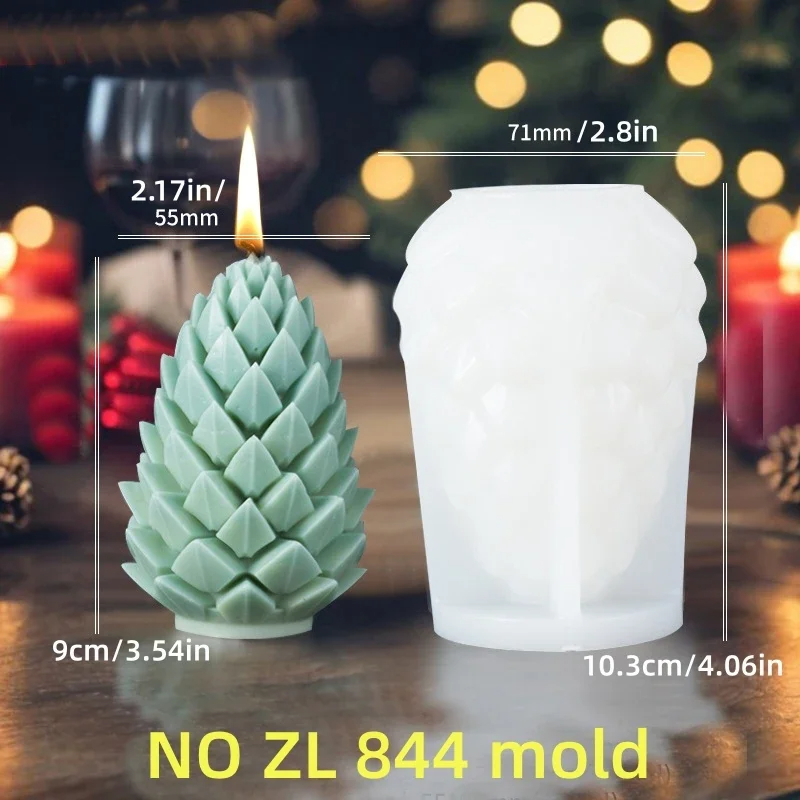 Stampo in silicone per candela cilindrica in rilievo di Babbo Natale, zucchero a bastone, stampi in gesso in resina cilindrica in rilievo di Babbo Natale, regalo di Natale: Blu profondo