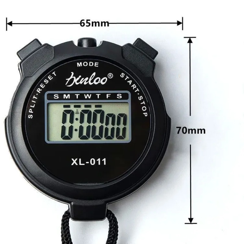 Cronómetro deportivo portátil de mano, pantalla Digital, contador de temporizador de Fitness, 4 colores para cronómetro deportivo, cronógrafo