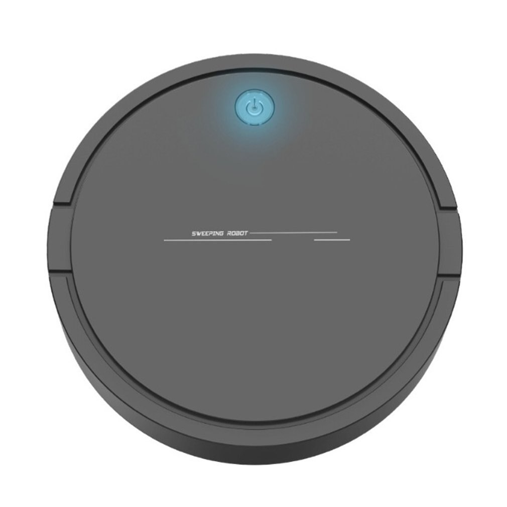 Intelligent Robot Vacuum Cleaner USB Charging Household Wireless Sweeping Robot Dust Hair Cleaning Vacuum Cleaner: Black