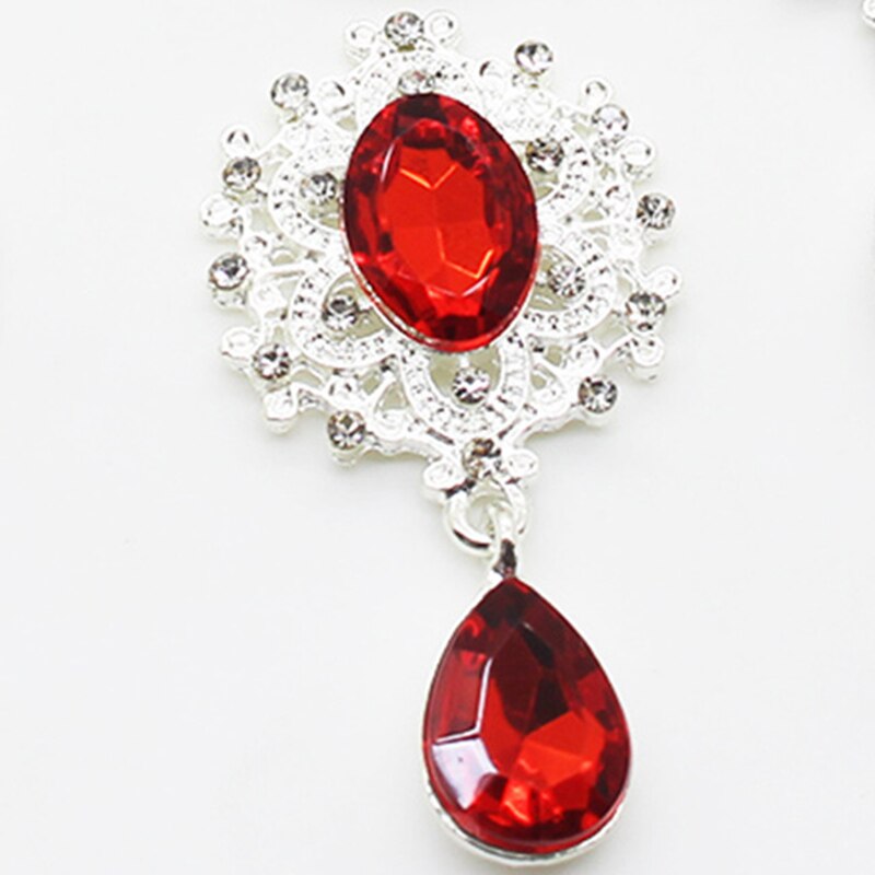 45*25mm Acrylic Rhinestone Brooch 10pcs/Set of Crystal Jewelry Gorgeous Wedding Decoration: 1