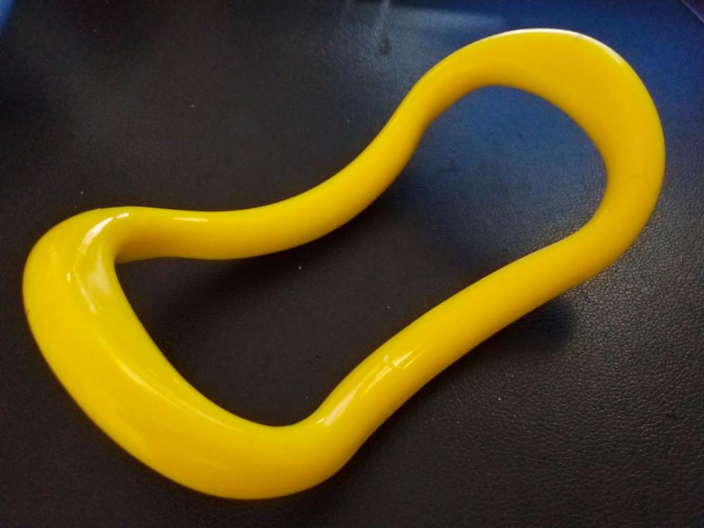 ¡Producto en oferta! Circulo de yoga, Pilates, Círculo de estiramiento, Hogar para mujer, estiramiento de espalda, columna cervical, Circulo de yoga, masaje, piernas, ejercicio a: yellow