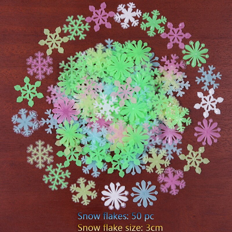 Autocollants muraux étoiles 3D phosphorescents, 100 pièces, lueur dans la nuit, autocollants muraux lumineux pour chambre d'enfants, bébé, chambre à coucher, plafond, décoration de la maison: 16