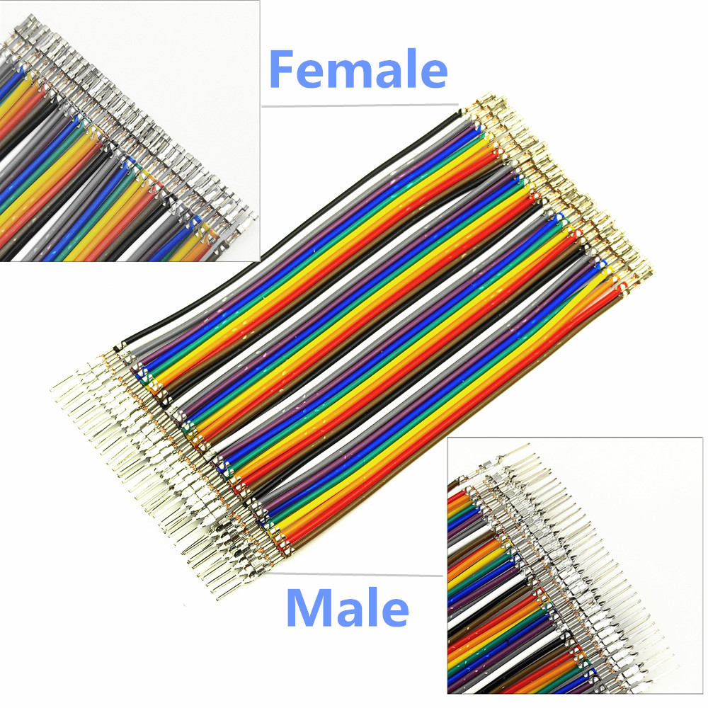 40PIN 20PIN 10PIN Dupont Lijn Male Naar Male Female Naar Vrouwelijke Man-vrouw Geen Shell Jumper Draad Dupont Kabel voor Arduino Diy Kit: Donkergrijs / 20-29 Stks / 10P