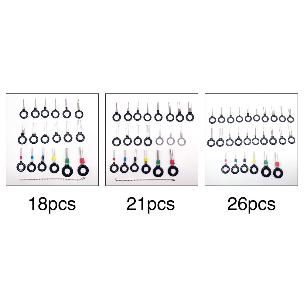 Extractor Crimp Reparatie Pin Auto Bedrading Connector Terugtrekking Naald Draad Terminal Removal Tool Kit Elektrische Automobiles