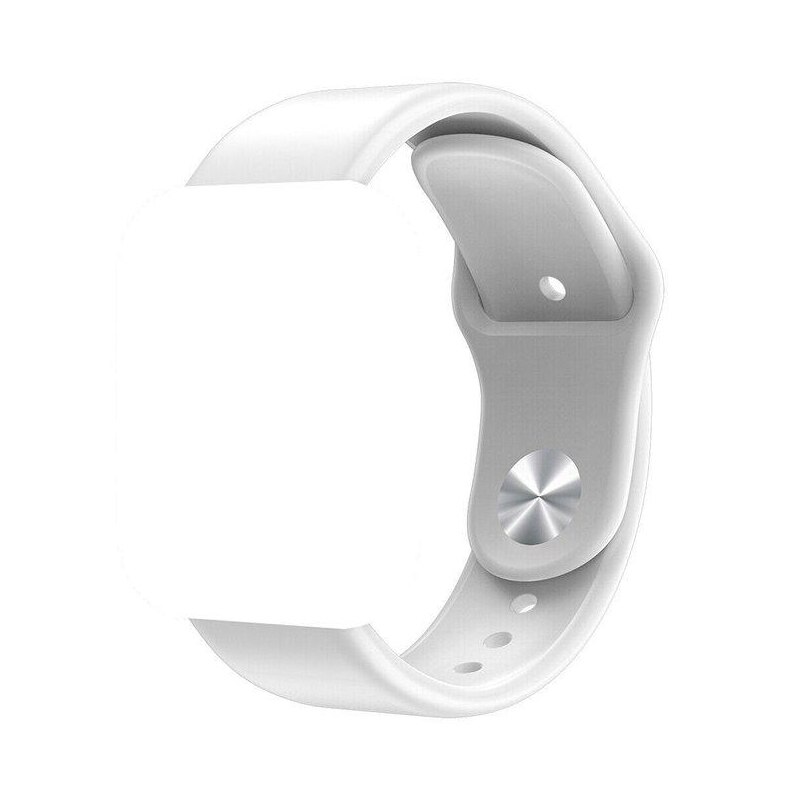 Bracelet de rechange en Silicone pour montre connectée Y68, D20, D28, en TPU souple, ajustable, accessoires: White