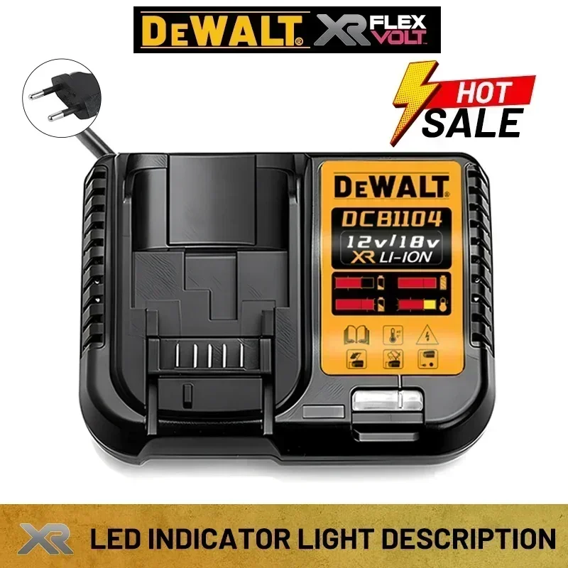 Batterie originale-DEWALT 20V, 6AH, batterie lithium-ion rechargeable, DEWALT, DCB115, DCB118, charge rapide, batterie pour outils DEWALT,: Argent