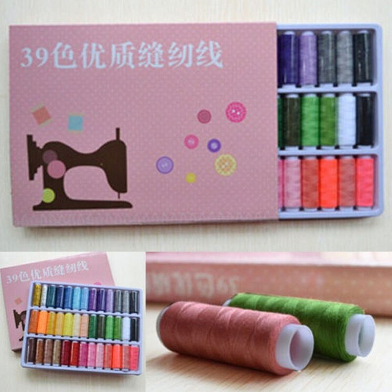 39 Pcs/Set Colorful Sewing Thread Spolyester Thread Strong And Durable Sewing Threads For Hand Machines