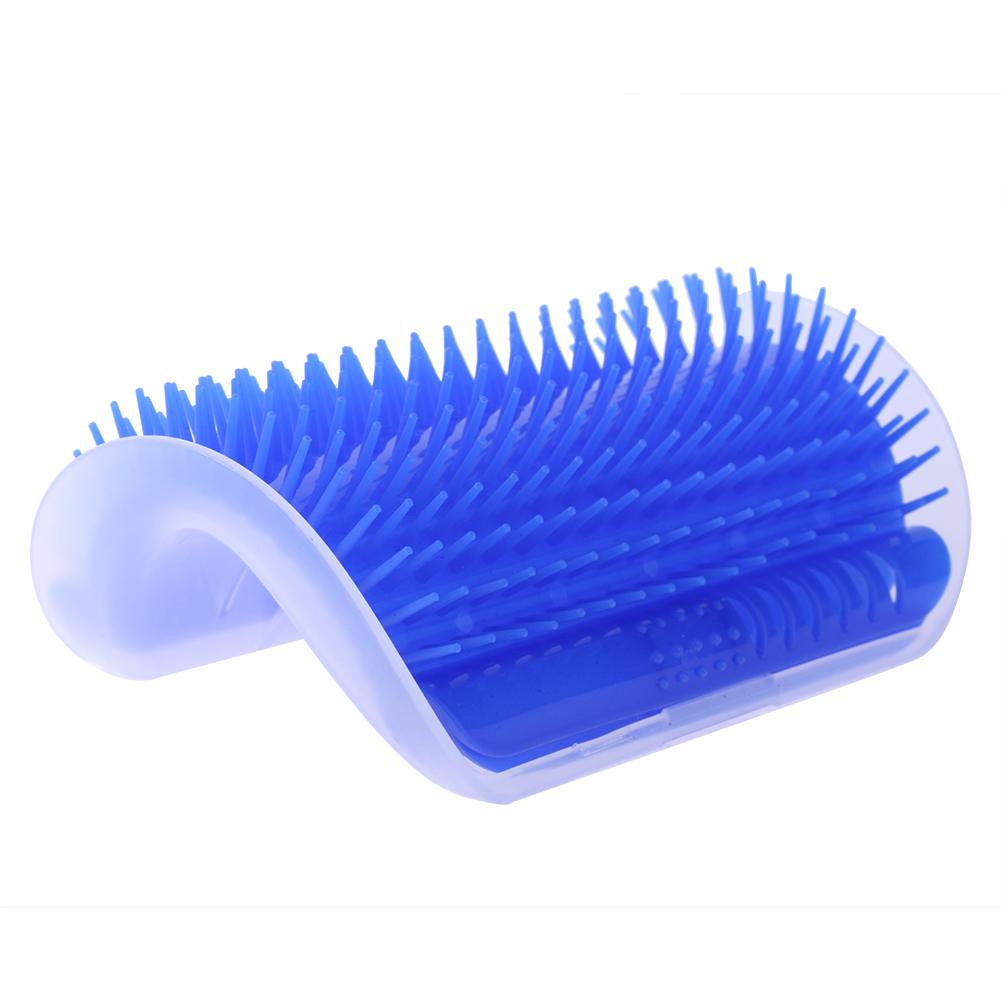 Peigne pour animaux de compagnie bleu chat coin toiletteur gratter brosse à frotter épilation pour animaux de compagnie Massage coupe toilettage pour animaux de compagnie fournitures de nettoyage: Bleu