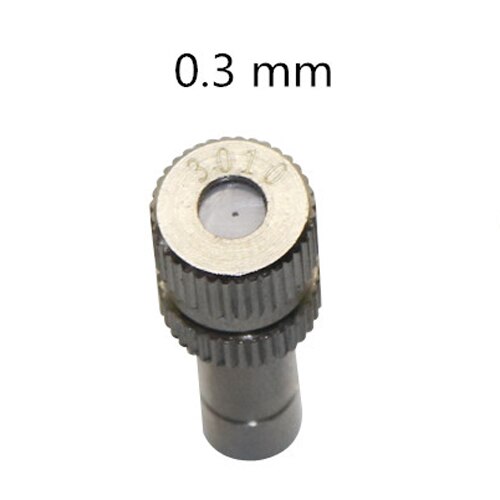 50 st 8mm droppskydd med filterglidlås snabbkoppling lågtryckskoppar 0.2-0.6mm dimdysor gareden bevattningssprinkler: 0.3mm
