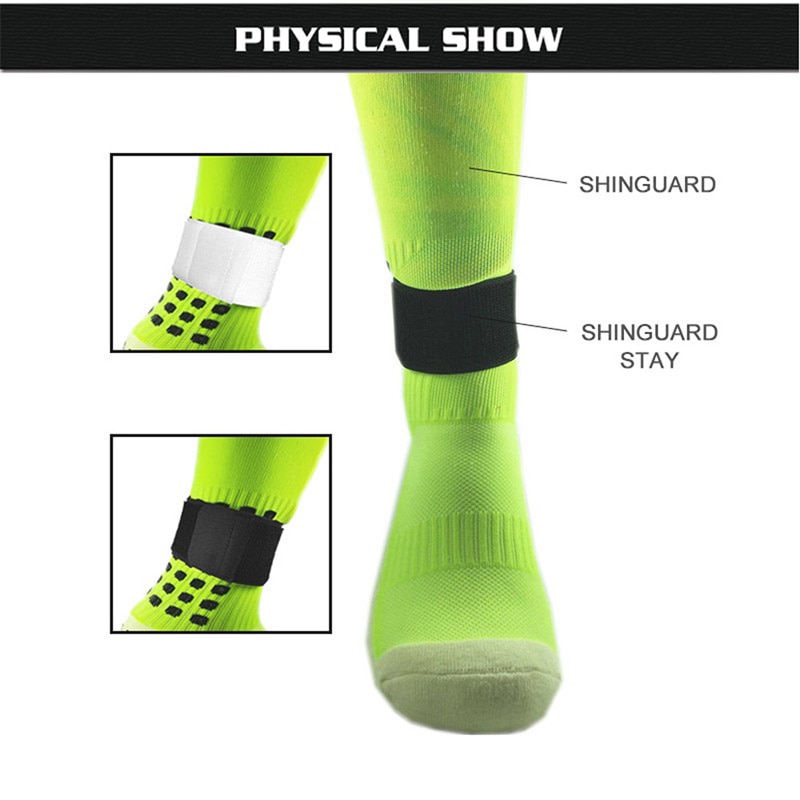 Outdoor Sport Beschermende Kleding Enkel Ondersteuning Voetbal Sok Leggings Guards Guards Kalf Vaste Riem Paar