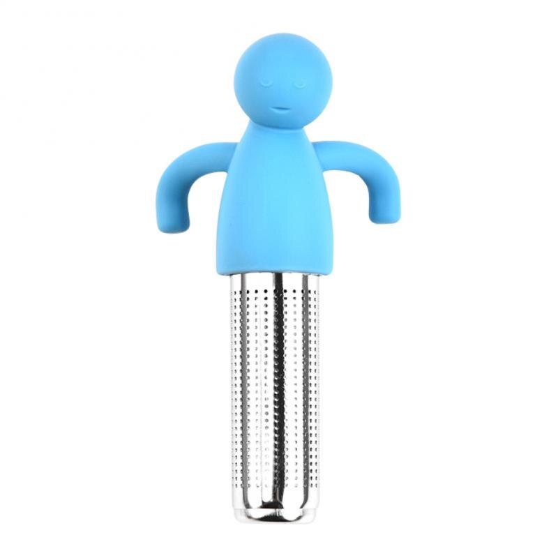 Stainless Steel Tea Maker Filter Food Grade Silica Gel Tea Maker Villain Tea Leakage Two Handed Tea Separated Vertical Tea Maker: B