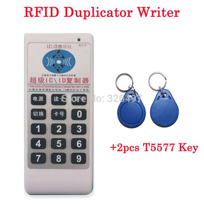 rfid reader writer &amp;copier programmer Handheld 125Khz 250 375 500 1mhz 13.56MHZ RFID Duplicator for access control &amp;parking