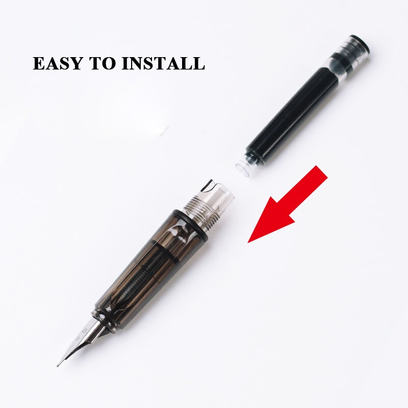 50/100Pcs Fountain Pen Ink Refills 3.4mm Standards International Stationery Office Supplies Ink Pens Blue Black Red Blue-black