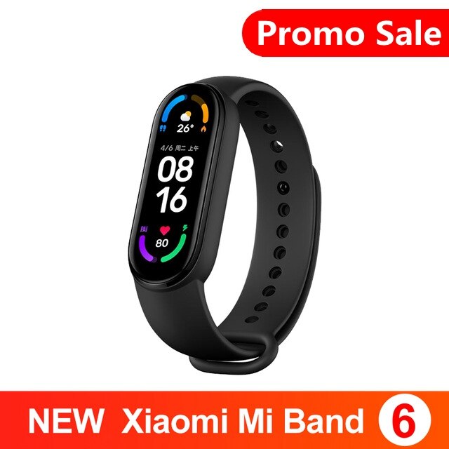 Xiaomi Mi Band 6 Clever Band AMOLED Bildschirm Miband 6 Blut Sauerstoff Fitness Traker Clever Armbinde Bluetooth Wasserdichte PK Mi Band 5
