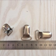 Seleclips syning metaltilbehør metal sølv tøjklemmer med plastik tænder brug størrelse 2cm 30 stk/parti  tq537