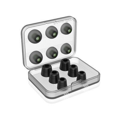 Oordopjes voor bee premium oordopjes die omgevingsgeluid blokkeren, oordopjes van traagschuim, inner 4.9mm voor 5-7mm in-ear hoofdtelefoons: Mix zwart