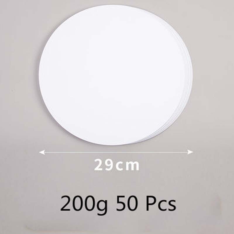 200g 50pcs Watercolor DIY Painting Paper for School Painting Supplies White Black Sketch Watercolor Paper Pad Drawing Paper: white 29cm