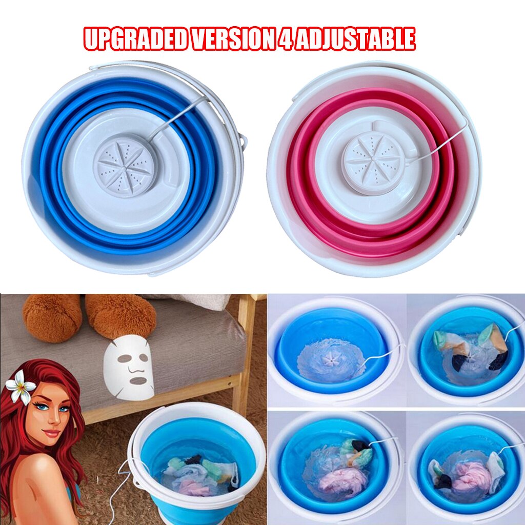 Mini pyykinpesukone taitettava pesukone pesukone usb -käyttöinen kätevä