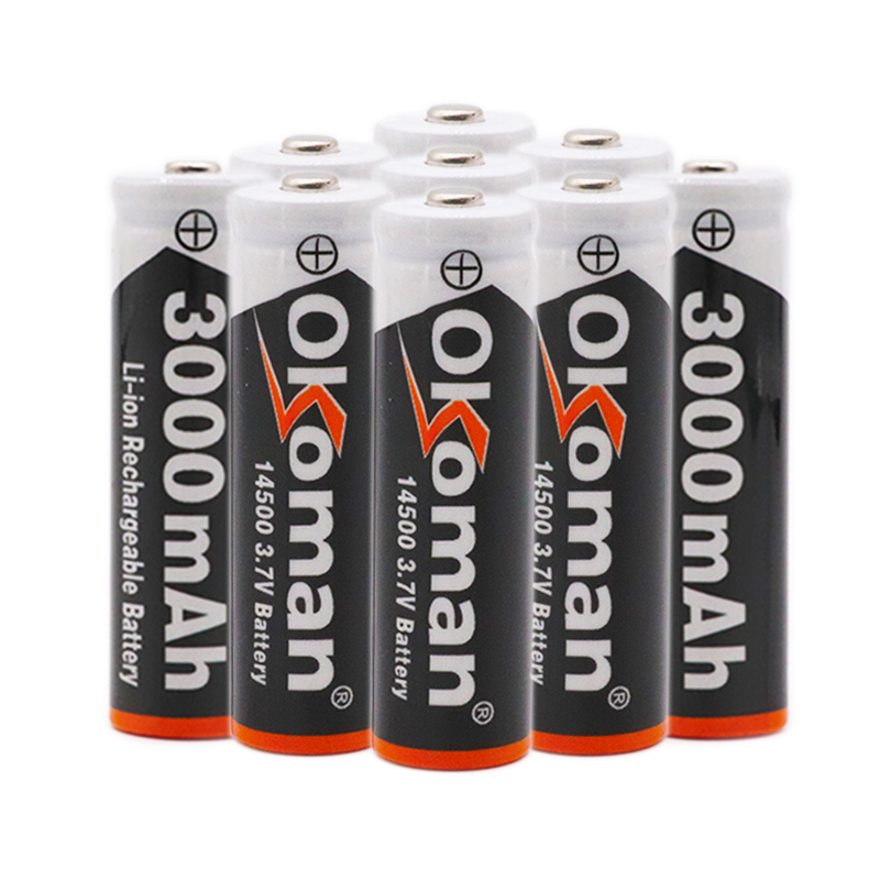 14500 battery 3.7V 2800mAh 14500 Rechargeable Li-ion Battery for LED Flashlight Battery accumulator battery