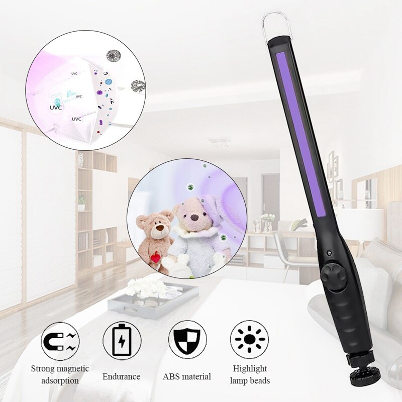 Portable Sterilize UV-C Light Germicidal Lamp UV Lamp Germicidal Home Handheld germicidal quartz Bacterium Disinfection UV Lamp