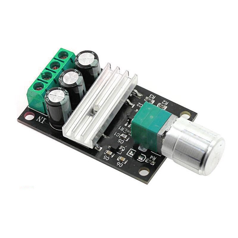 DC 6V 12V 24V 28VDC 3A 80W PWM Motor Speed Controller Regulator Adjustable Variable Speed Control With Potentiometer Switch