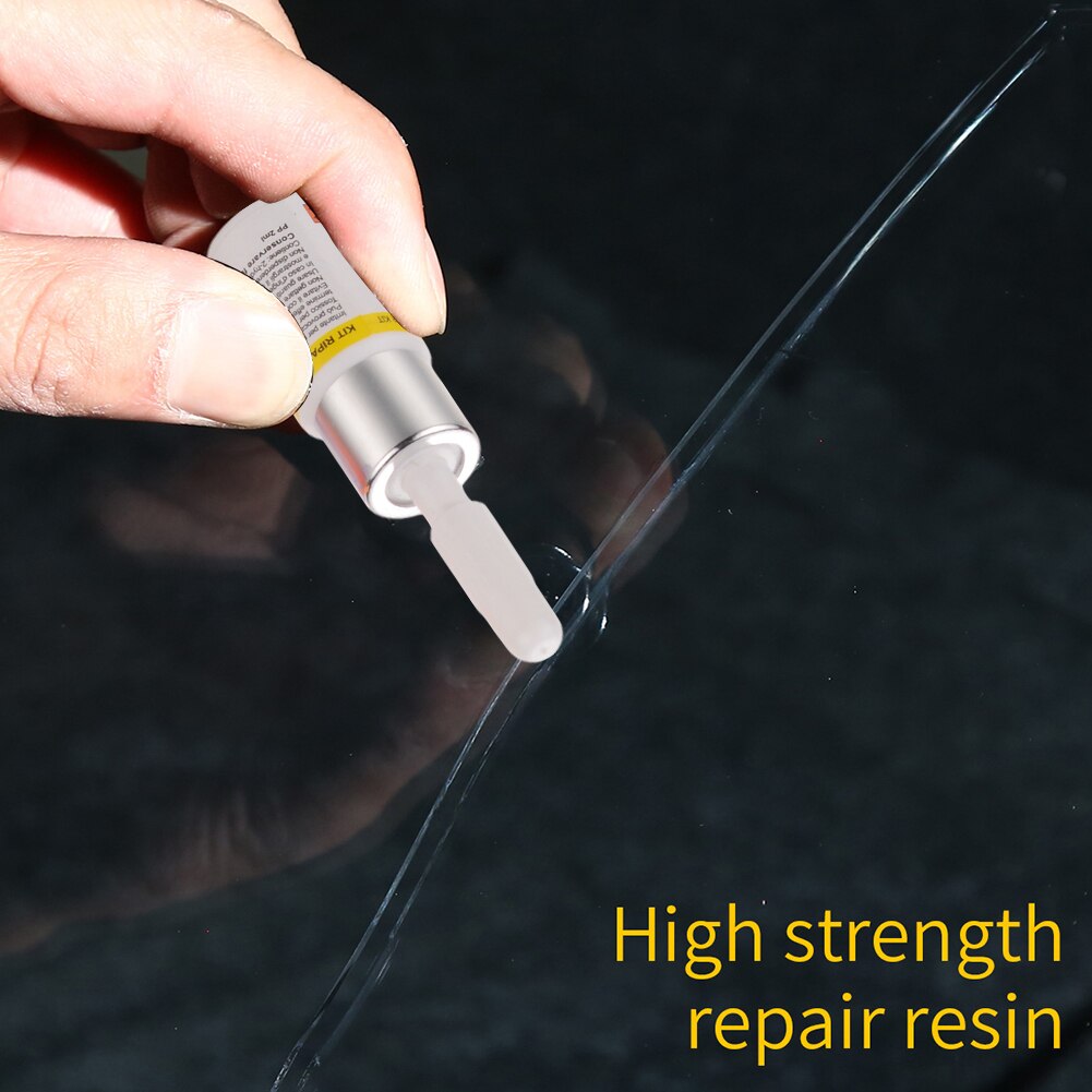 VODOOL Car Windshield Repair Tool Kit DIY Window Repair Fluid Windscreen Glass Scratch Crack Fix Restore Resin Blade Stripe Set