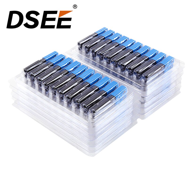 100PCS/Box FTTH SC UPC Single Mode Fiber Optic SC UPC Quick Connector SC UPC FTTH Fiber Optic Fast Connector