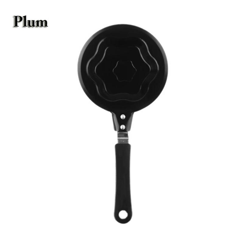 1pc ägg pannkaka mögel mini söta ägg bakverk stekpanna non-stick kruka tecknad formar omelett frukost maker köksredskap köksredskap: Plommonblomma