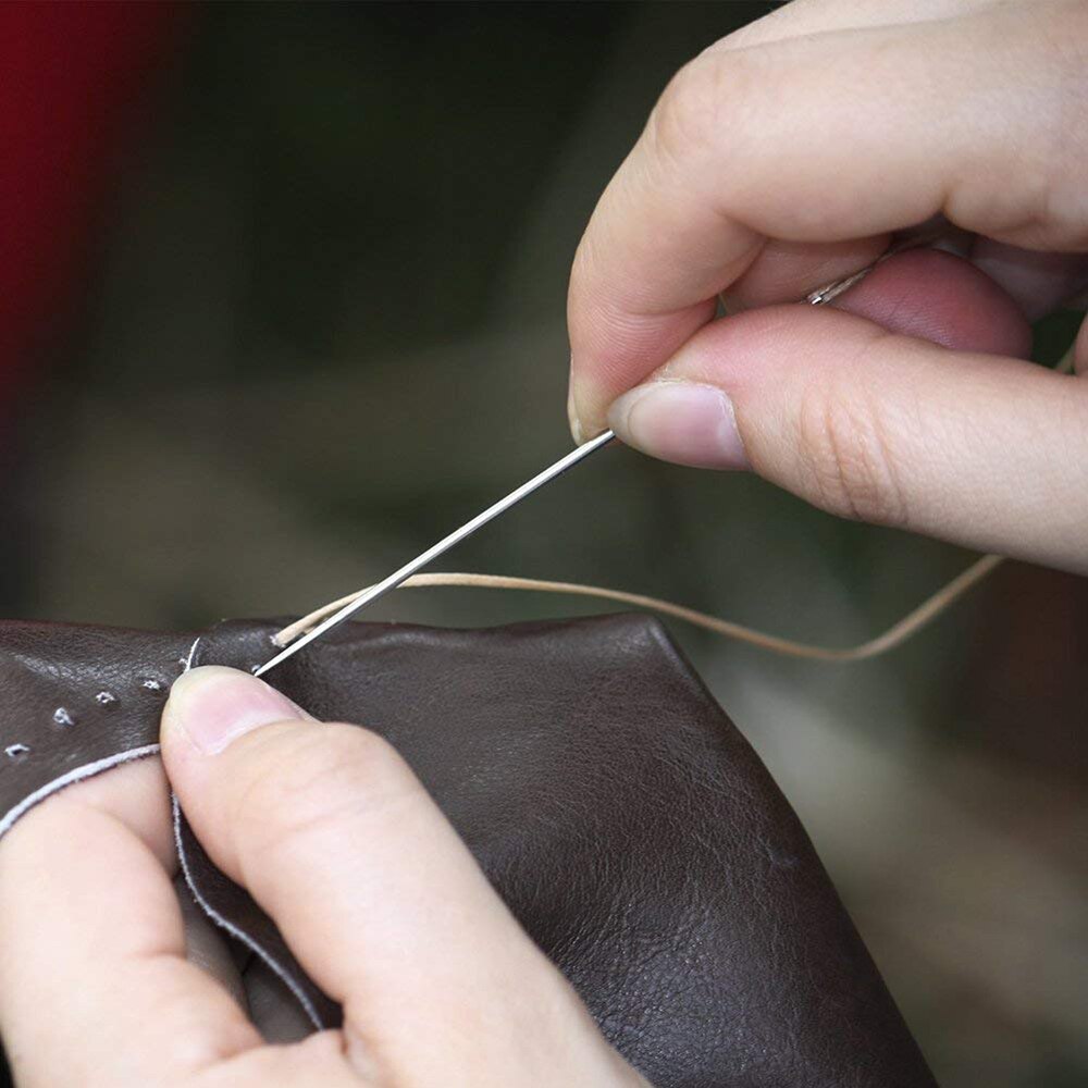 Hilo de coser de 0,8mm para artesanía de zapatos de cuero, hilo de coser duradero de nailon fuerte, cordón de costura a mano de 300M, artesanía de cuero