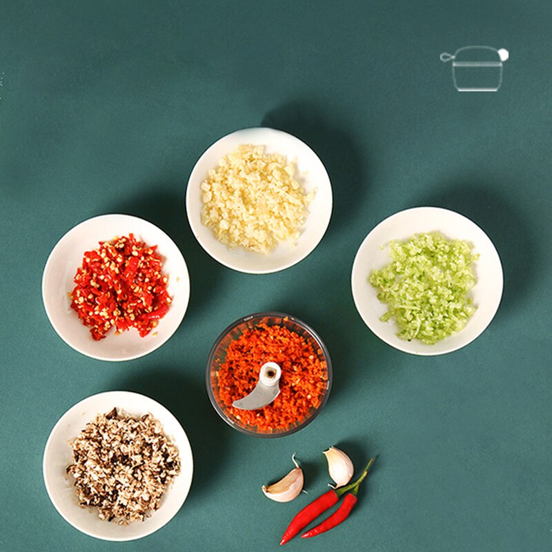 Picadora de verduras prensadas para el hogar, picadora Manual de pasta de ajo, picadora, artefacto de ajo picado, bonito pájaro, PC