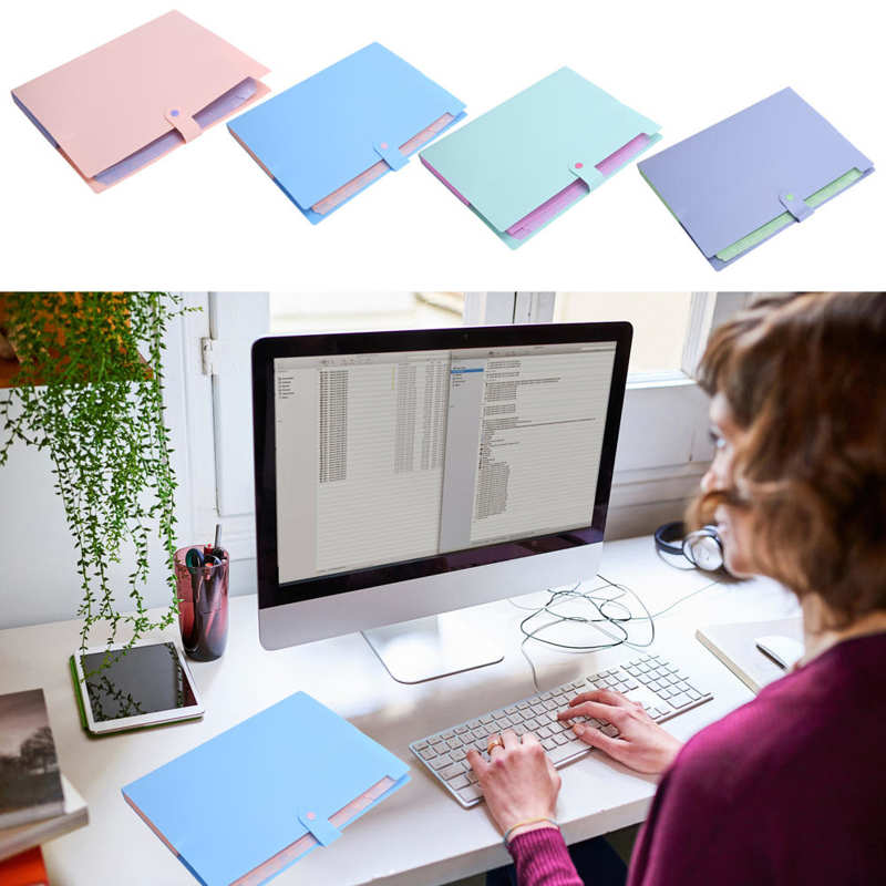 Torby na foldery na dokumenty A4 wielowarstwowe organizery na dokumenty papierowe kieszenie na dokumenty