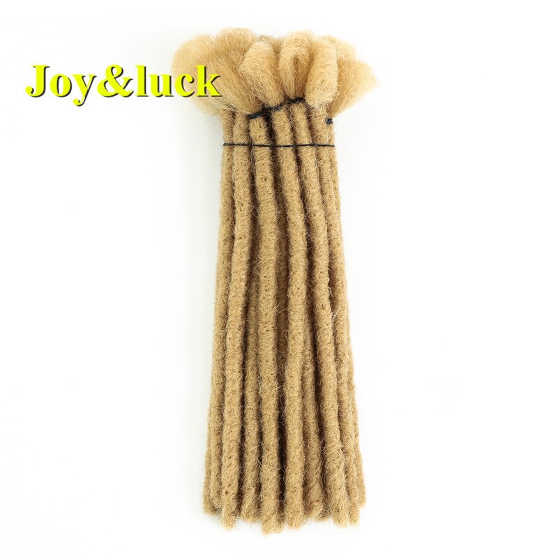 Joy & luck-extensiones de pelo para hombre, trenzas con ganchillo, 5 raíces, hechas a mano, 8 pulgadas: #24