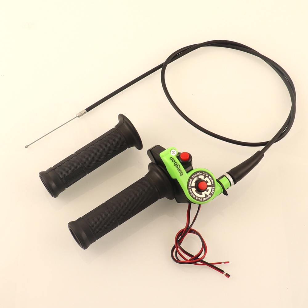 Motocross Quick Throttle Hand Grips Acelerador with On-Off Ignition Switch Twister for Pit Dirt Bike ATV Quad Accessories
