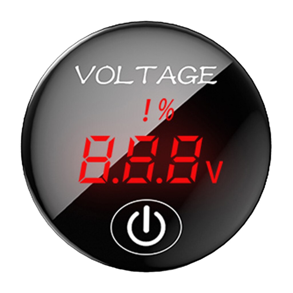 LED Digital Voltmeter DC Digital Multimeter 5V-48V LED Digital display Volt Meter Gauge for Car Current Monitor Tester: Red
