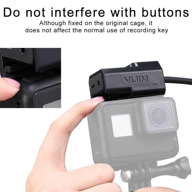 Microfoon Beugel Actie Camera Extension Case Draagbare Accessoires Professionele Mount Statief Quick Release Voor GoPro Hero 7 6