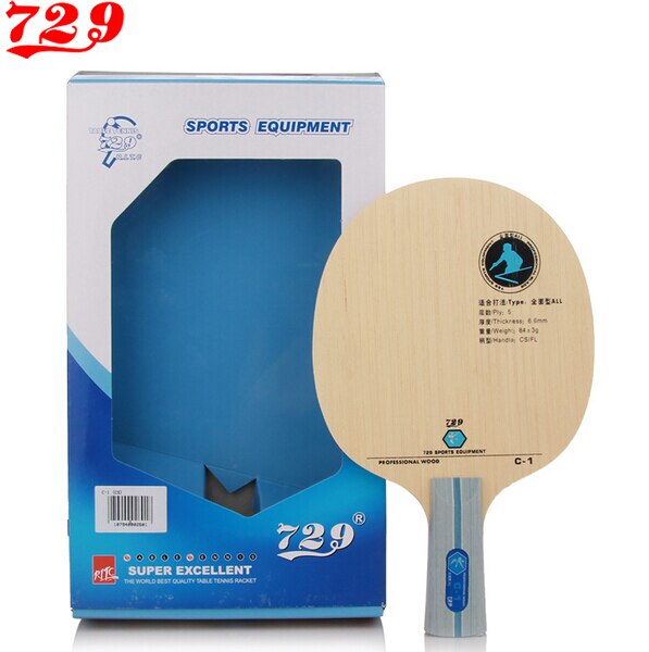 Originele 729 C-1 C1 (C 1) tafeltennis blade voor beginner en alle ronde speler tafeltennis rackets puur hout racket sport