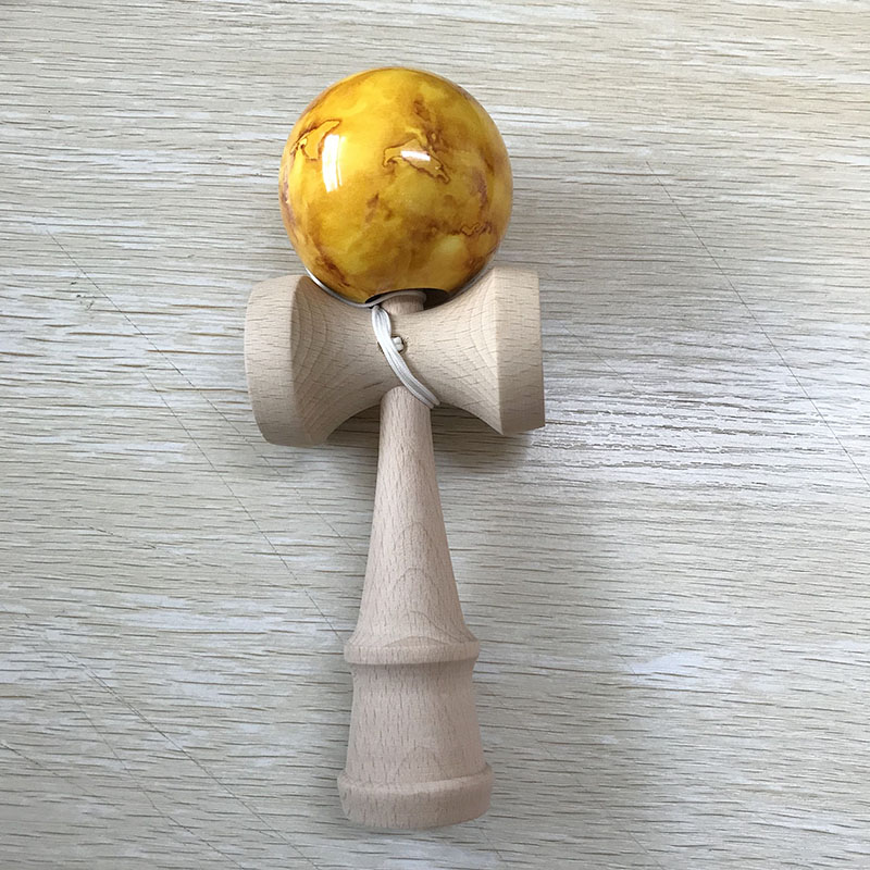 18CM Kendama Balls Marble Color Skillful Juggling Wooden Balls Toys Outdoor Games for Kids Children