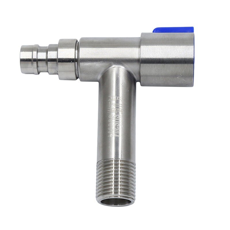 Bathroom Faucet Double Handle Dual Control Nozzle Single Cold Spray Gun Faucet Stainless Steel Toilet Faucet: Washing machine tap