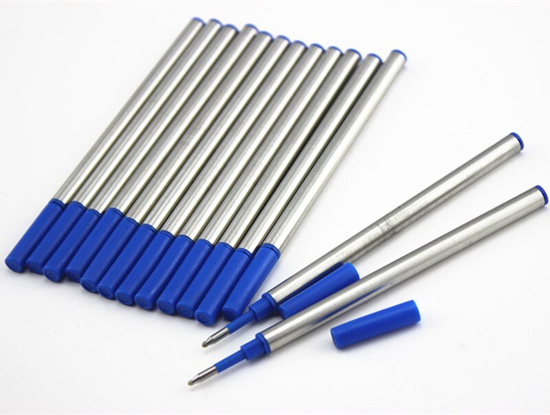 Recargas azules de , bolígrafo Rollerball de punta mediana, 10 unidades,
