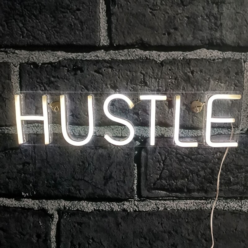 Hustle neon skilt nyhed lys store neon væg skilte til hjemmet spil værelse indretning soveværelse piger pub hotel cocktail rekreative