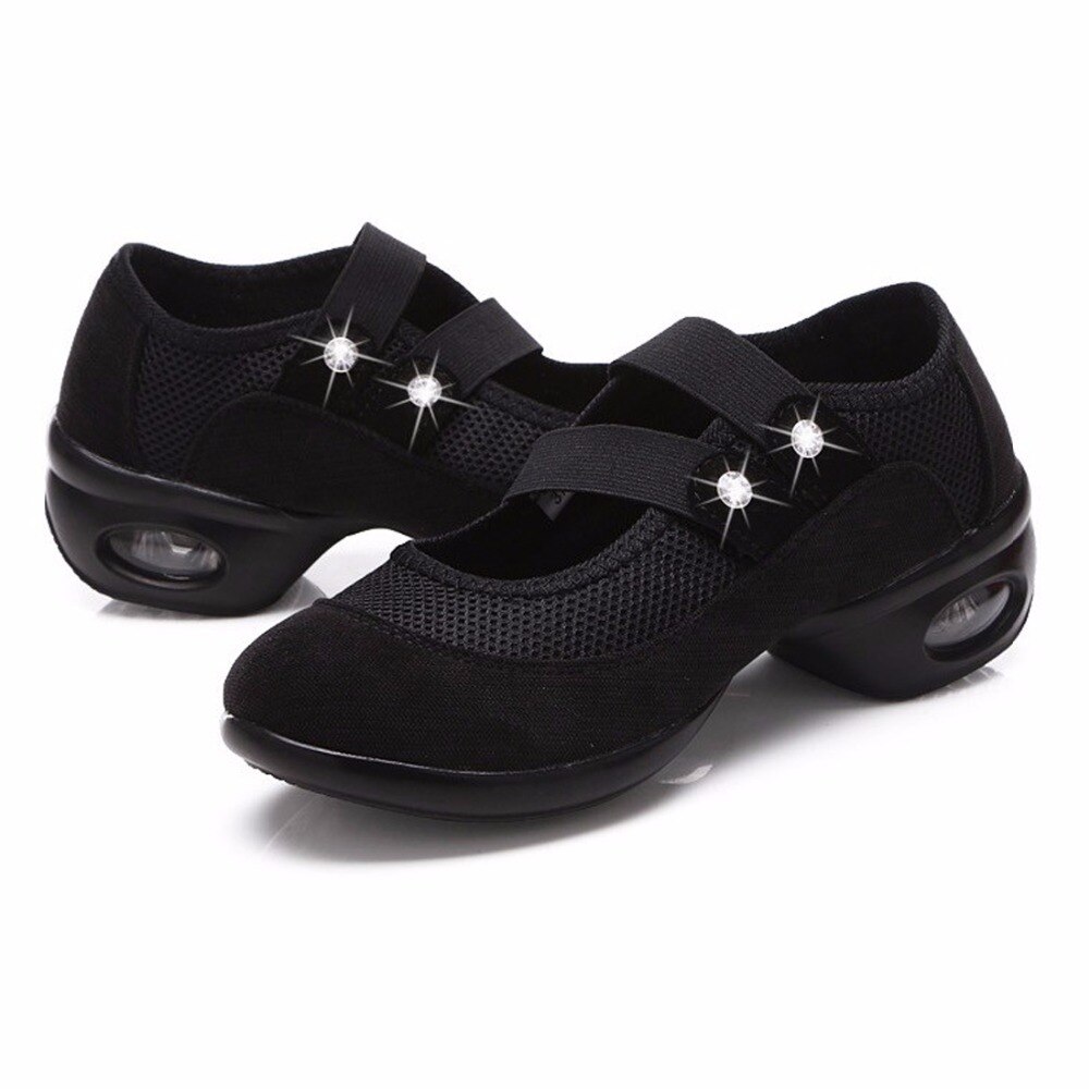 Dames jazz dansschoenen maat 35-41 ademende moderne dansschoenen dames sportschoenen zachte zool dames dansschoenen hak 4.5cm